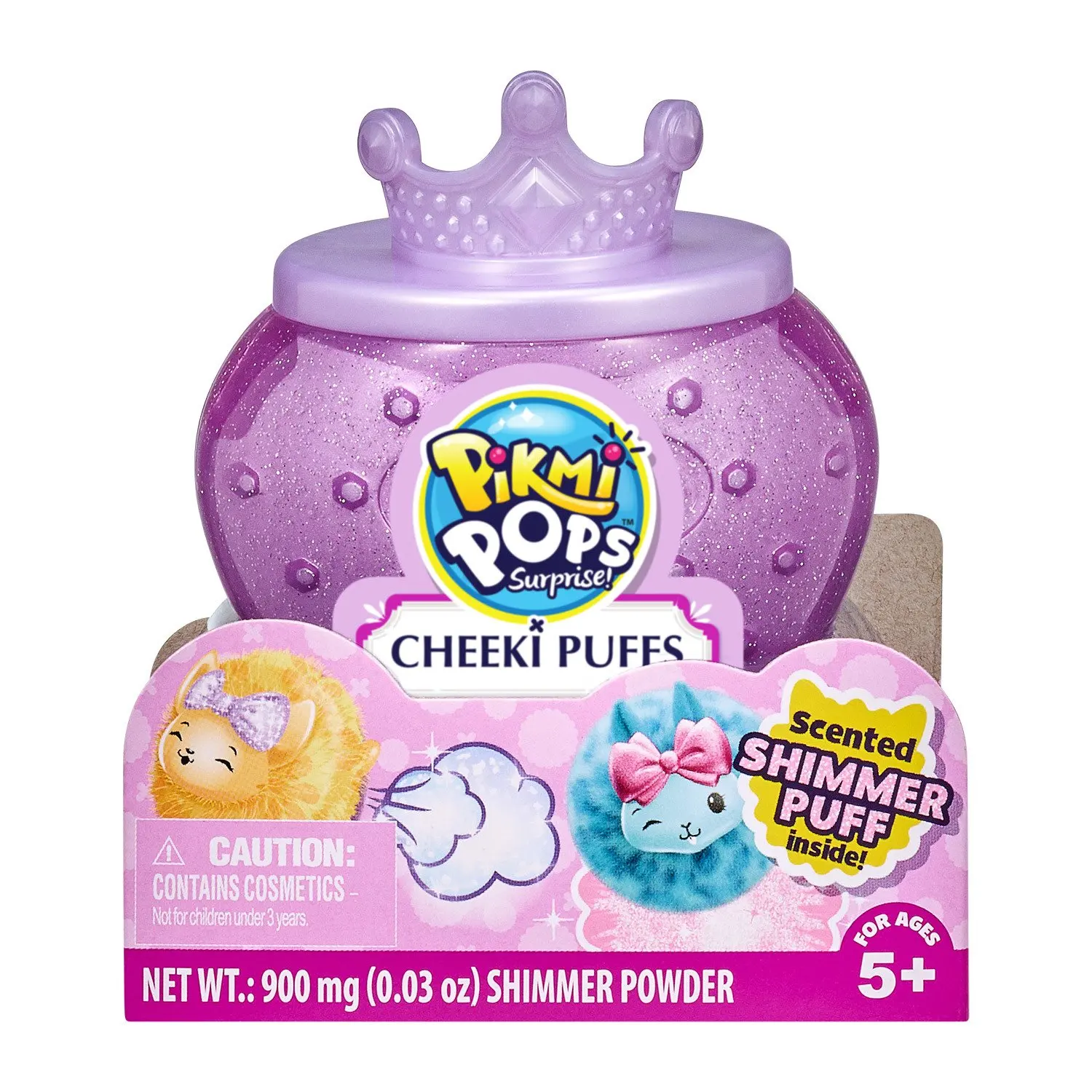 Pikmi Pops Moose Набор с 1 героем Cheeki Puff (фиолетовый короной) | Игрушки и хобби