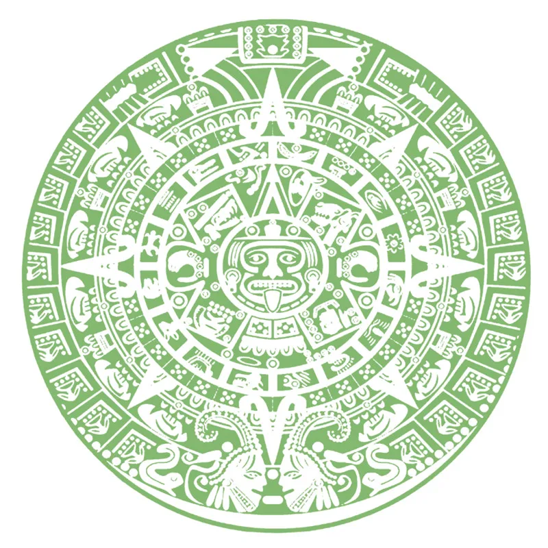 

AZTEC CALENDAR Logo Luminous Patch Iron Ons Patches for Clothing Thermal Transfer Fluorescence Stickers for Clothes FreeShipping