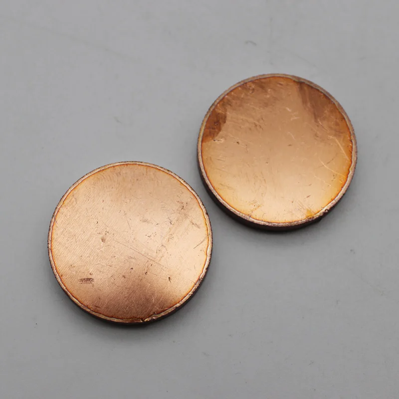 

2pcs Diameter 20mm Thickness 8mm Solid Copper Discs Blanks Round Plate Sheet Anode Electrode