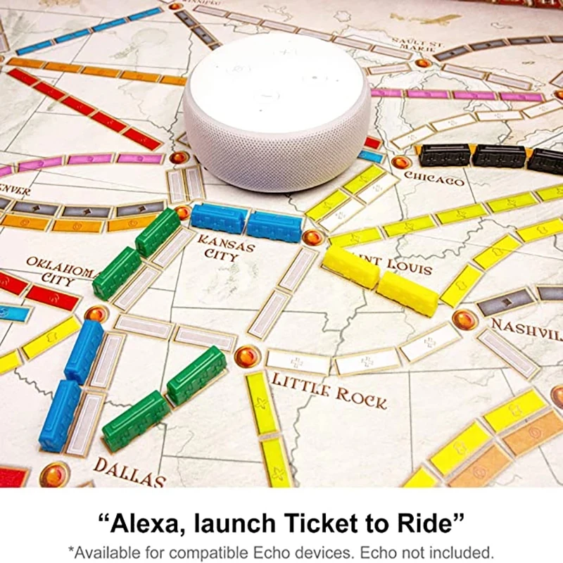 

Board Game Ticket To Ride Board Game Card Game Family Party Table Game Party Games for 2-5 Players Children Adults Fun Games