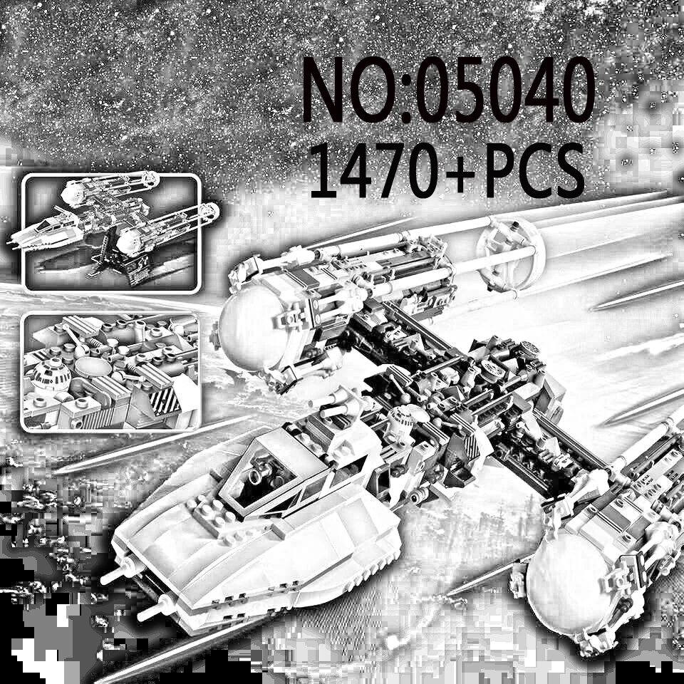 

1580+PCS Star Serie Wars X-Y Wing Attackt Aircraf 05039 05040 Ship Building Blocks Bricks Kids Toys Birthday Christmas Gift