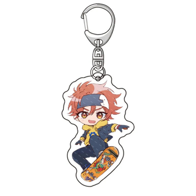 

SK8 The Infinity Keychain Reki Kyan Langa Hasegawa Miya Cherry Blossom Joe Anime Plastic Keyring Pendant Cartoon Key Holder Hot