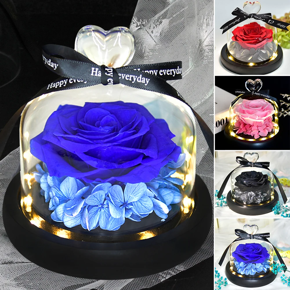 

Eternal Rose Flower, Valentines Gift,Party Decor Rose In Glass Dome, Forever Rose, Preserved RoseFor Belle Special Romantic Gift