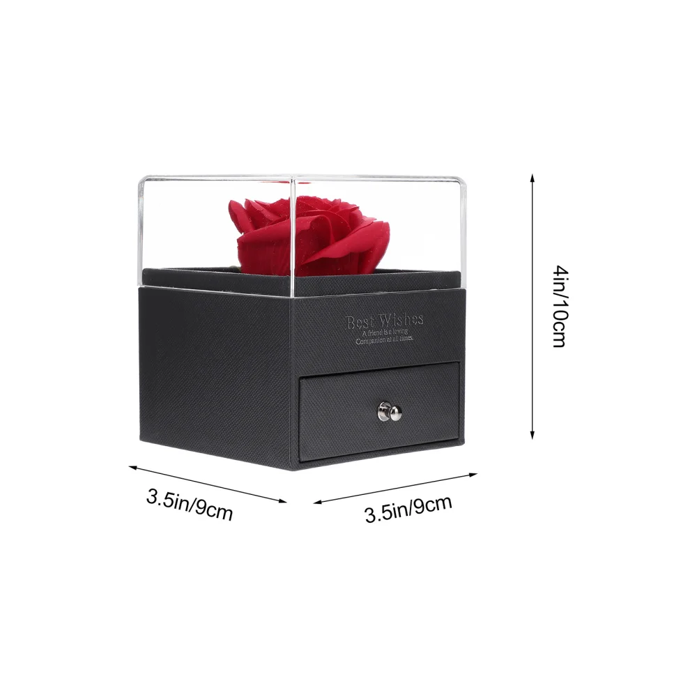 

Romantic Rose Flower Case with Pendant Chain Valentine's Day Flower Gift