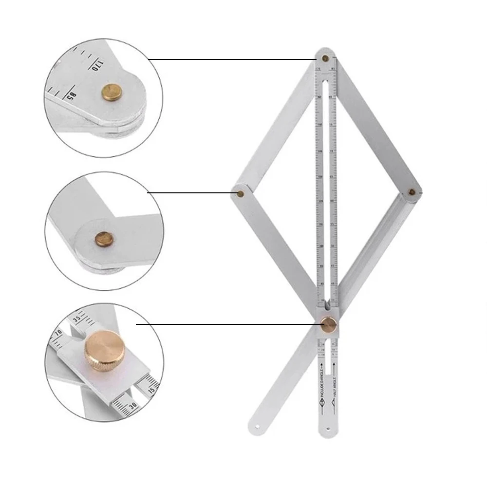 Гибкий Столярный инструмент комбинированная квадратная угловая линейка