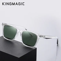 kingmagic new fashion guys sun glasses polarized sunglasses men classic design mirror fashion square ladies sunglasses men