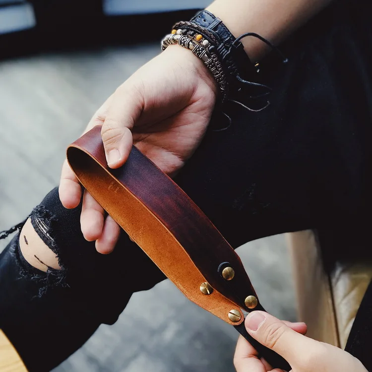 Высокое качество ручной работы из натуральной кожи ремешок на запястье подходит