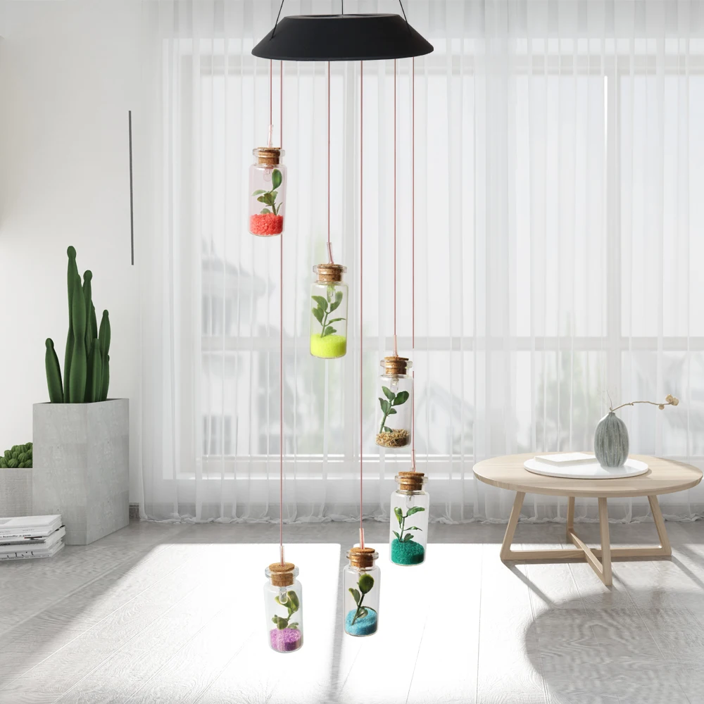 Энергосберегающая светодиодная прозрачная бутылочка желаний меняющая цвет на