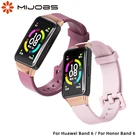 Ремешок для Huawei Band 6, сменный силиконовый браслет для смарт-часов Honor Band 6, аксессуары для наручных часов