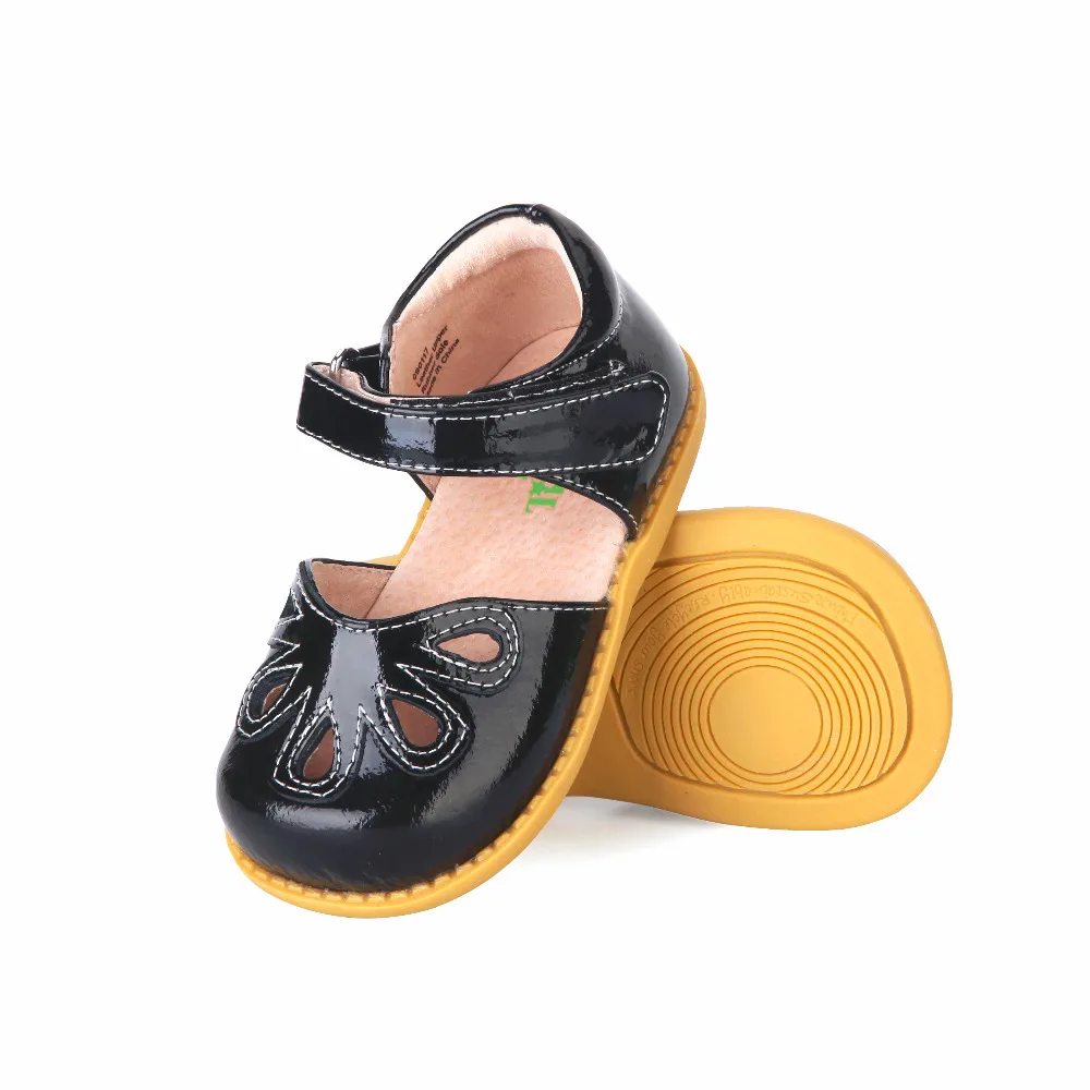 TipsieToes/брендовая летняя детская пляжная обувь из 100% мягкой кожи с лепестками для