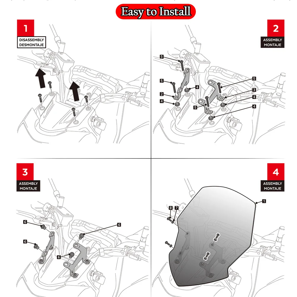 Лобовое стекло для мотоцикла YAMAHA MT07 FZ07 2013 2014 2015 2016 2017 2018 2019 2020 MT 07 Parabris FZ лобовое г.