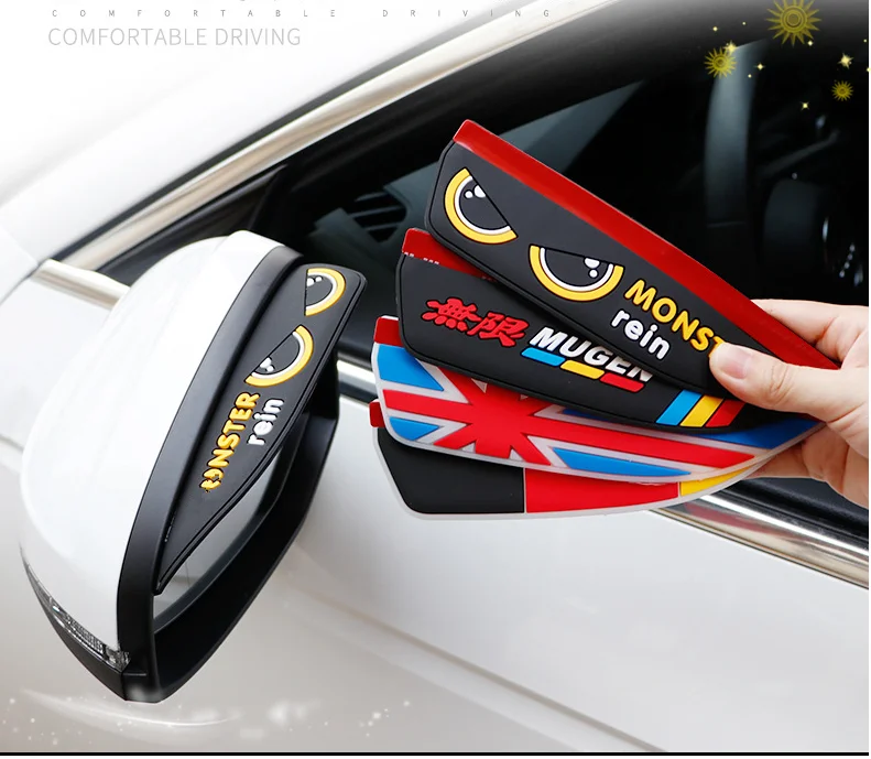 Красивое украшение автомобиля дождя щит ЖК-дисплей заднего вида зеркало из