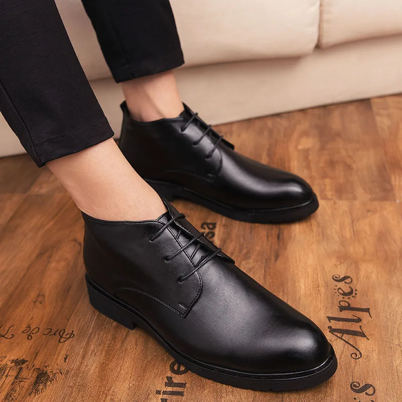 

Leather 2020 Luxury Mens casual Shoes lace up Men Shoe Casual black Mens Sneakers Zapatos Mocasines Hombre Tenis Masculino