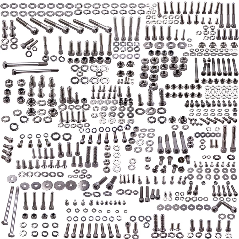 Набор винтов из полированной нержавеющей стали Для вездехода Yamaha YFZ350 YFZ 350 Banshee -