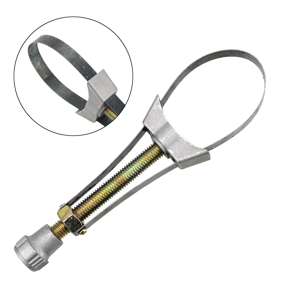 

Car Oil Filter Removal Tool Hand Tools Adjustable 60mm to120mm Diameter Steel Strap Wrench