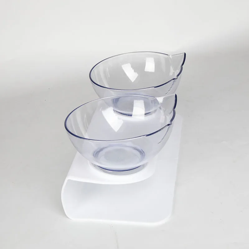 

Cat bowl 15 degree tilt cat face basin eating and drinking dual purpose anti slip dog bowl protecting cervical vertebra pet bowl