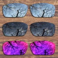 toughasnails 3 pairs black silver midnight sun polarized replacement lenses for oakley fuel cell oo9096 sunglasses