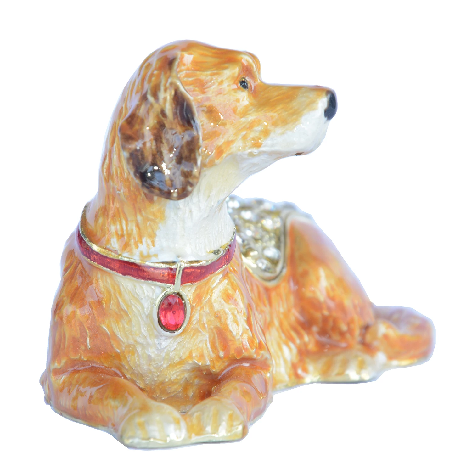 Стразы собака животное безделушка коробка bejeweled ювелирные изделия Контейнер pet