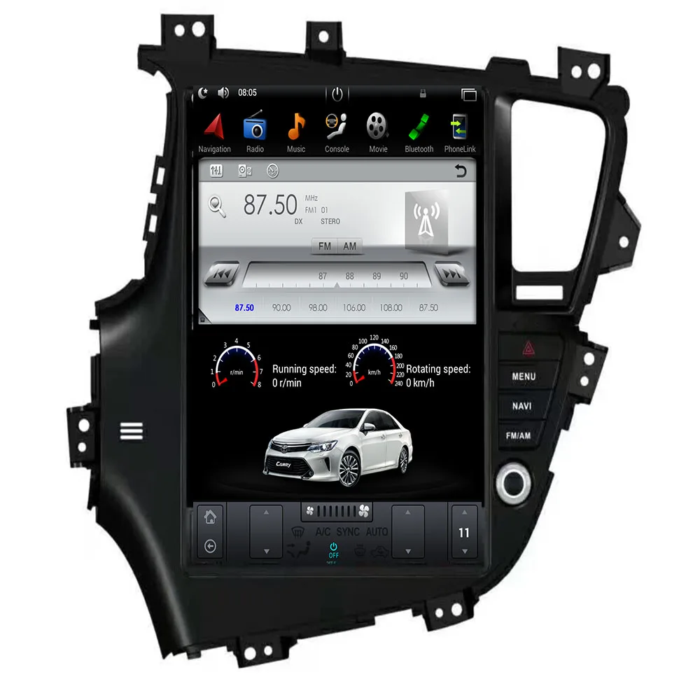 Автомобильный DVD плеер Tesla 13 дюймов Android 9 0 подходит для KIA K5/optima 7 1 2011 2012 2013 2015