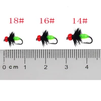 1020pcs fluorescence artificial ant bionic bait fly fly hook bionic bait fishing bait fishing tool