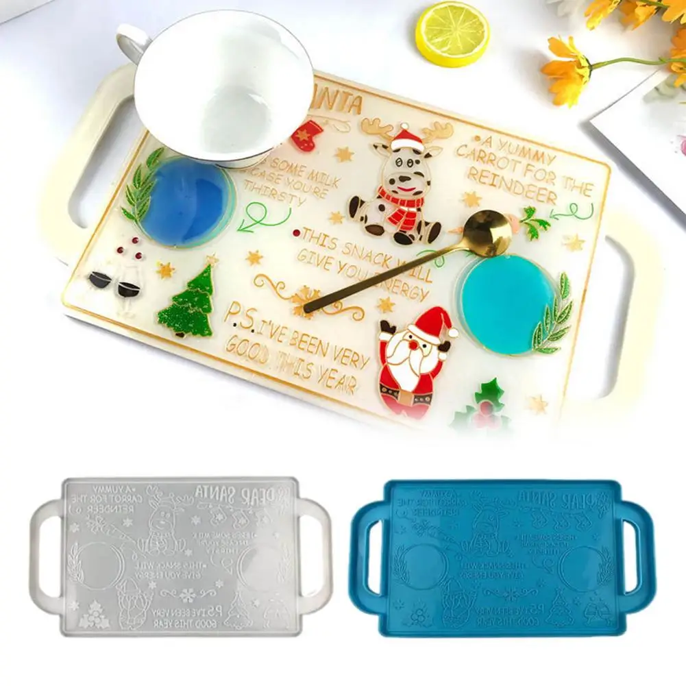 

Christmas Silicone Molds Impressive Table Storage Resin Mold For Resin Casting Christmas Home Kitchen DIY Crafts Decorations