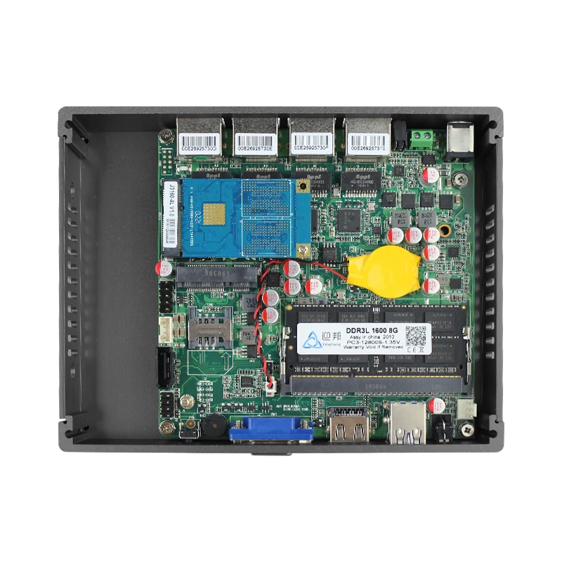 Intel AES-NI N3160 J3455 Quad Core 8GB 4LAN 2USB брандмауэр мини-компьютер Pfsense Openwrt Centos Ubuntu Vyos |