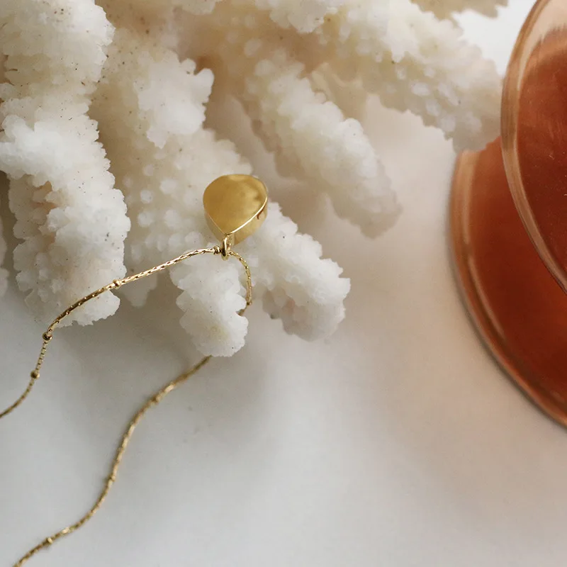 Amaiyllis 18K золотое ожерелье в форме сердца подвеска из бисера цепочка до ключиц