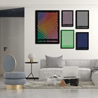 Потерянные вчерашние тексты  Красочные  Groovy  Настенное искусство  Постер  Музыка  Рок-н-ролл  Музыка  Радуга