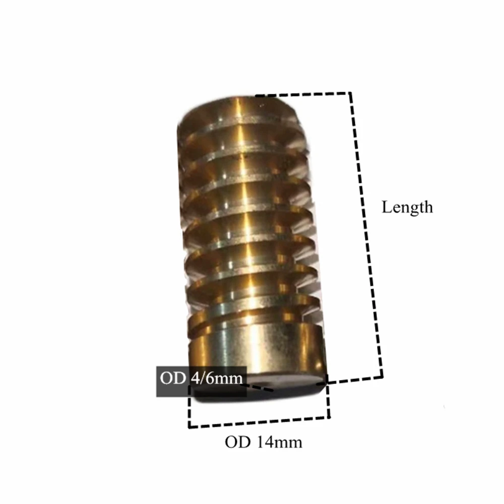 Цельнокроеное платье 1 м медная червячная передача OD 14 мм 4/6 Диаметр отверстия: