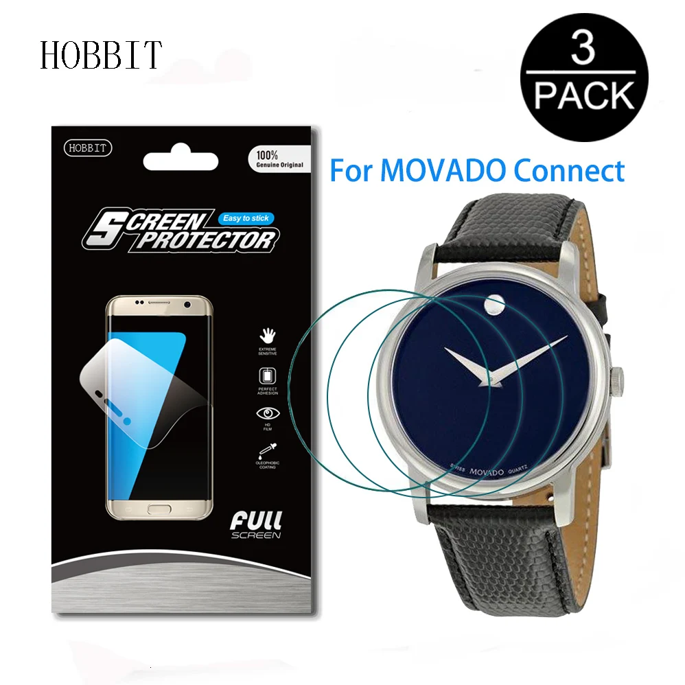 3 упаковки для MOVADO подключения Nano 5H твердость Смарт-часы анти-шок защита экрана против царапин Взрывозащищенная пленка для ЖК-экрана