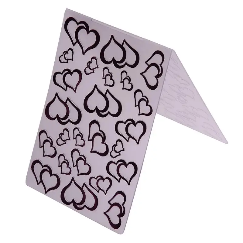 Пластиковые режущие штампы с сердечками трафарет альбом для скрапбукинга DIY