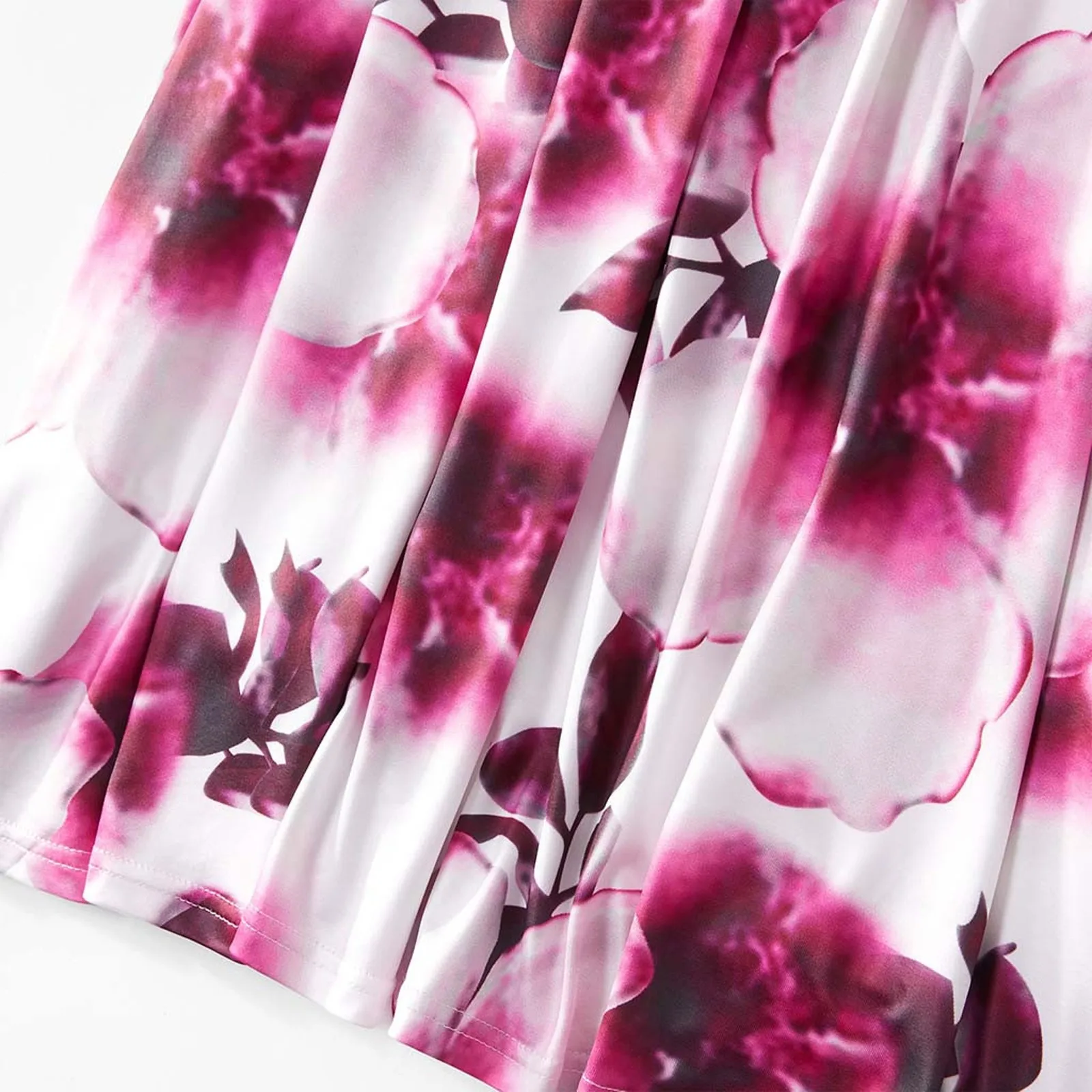 

Parent-child Outfit Mother Daughter Dress Sleeveless Floral Patchwork Dress Matching Family Clothes robe mere fille assortie E1