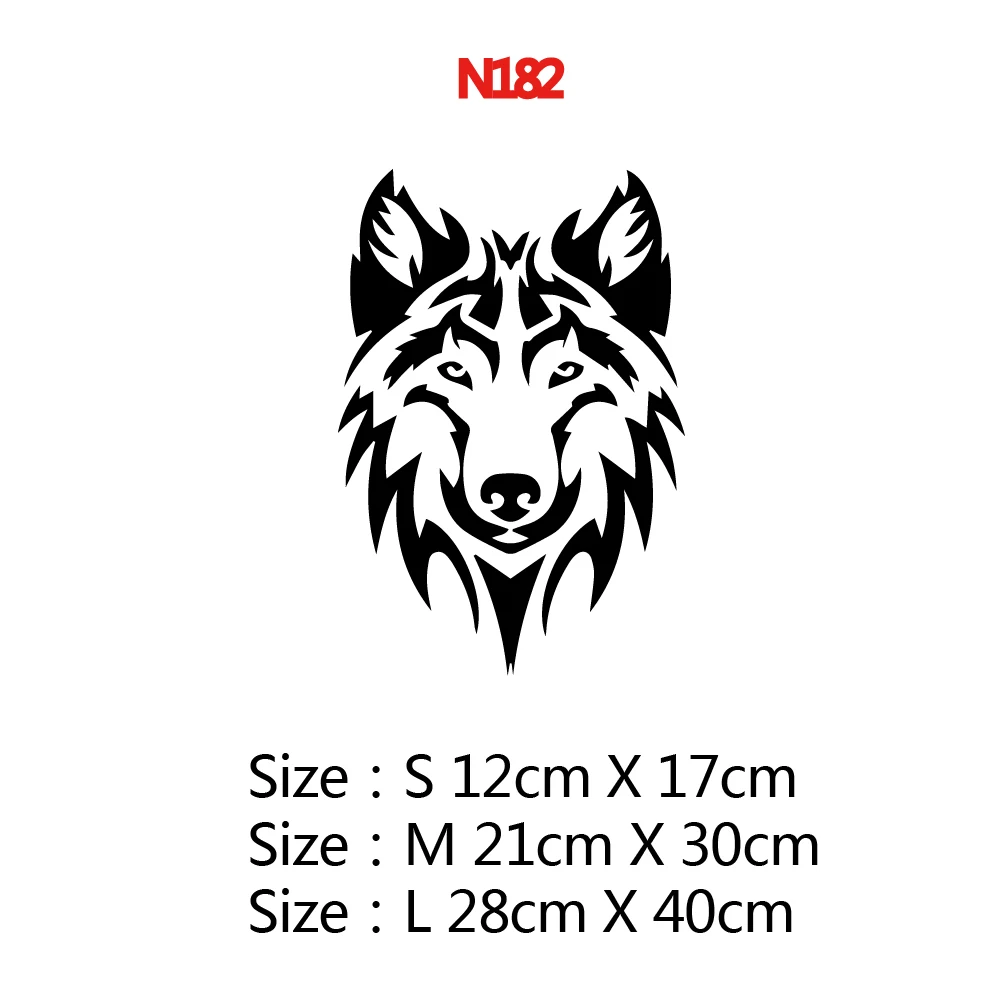 Автомобильная наклейка Beauty Wolf светоотражающая Водонепроницаемая виниловая