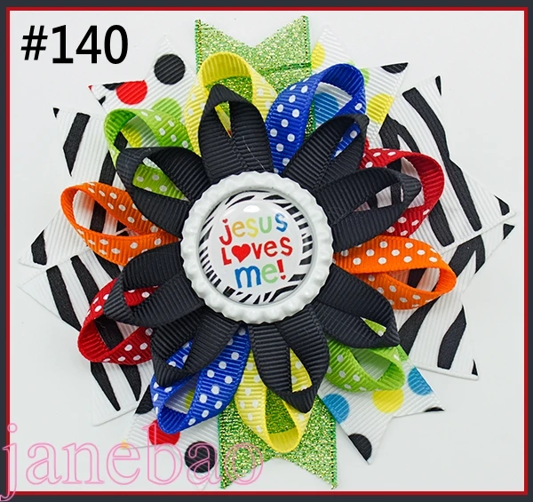 50 шт. 4,5 ''крышка бутылки loopy волосы банты цветок бант для волос Loopy заколки для волос девушки зажим для волос принцесса девушка аксессуары