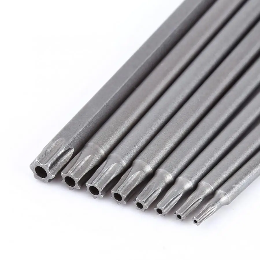 

tournevis 150mm 8pcs S2 Steel Star Head Screwdriver Set Bits Hand Tools Magnetic Screw Driver Set parafusadeira