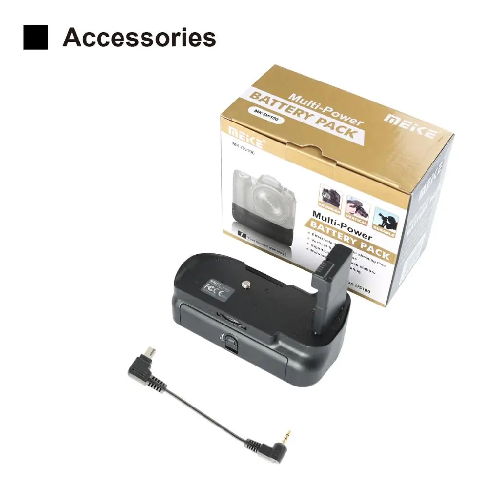 Meike вертикальный держатель батареи MK D5100 для Nikon D5100|vertical battery grip|battery gripbattery grip meike |