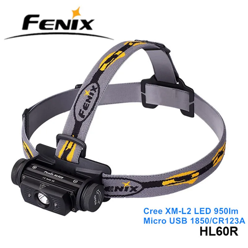 Fenix HL60R Cree XML светодиодный нейтральный белый микро перезаряжаемый головной