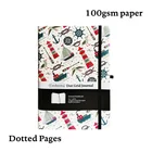 Блокнот Sail A5 в горошек, дорожный журнал с резинкой в твердой обложке, дневник-планировщик