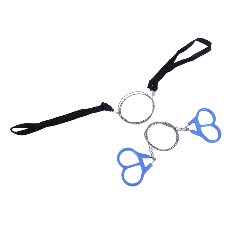 

Practical Portable Emergency Survival Gear Steel Wire Saw Outdoor Camping Hiking Manual Hand Steel Rope Chain Saw Outdoor Tool