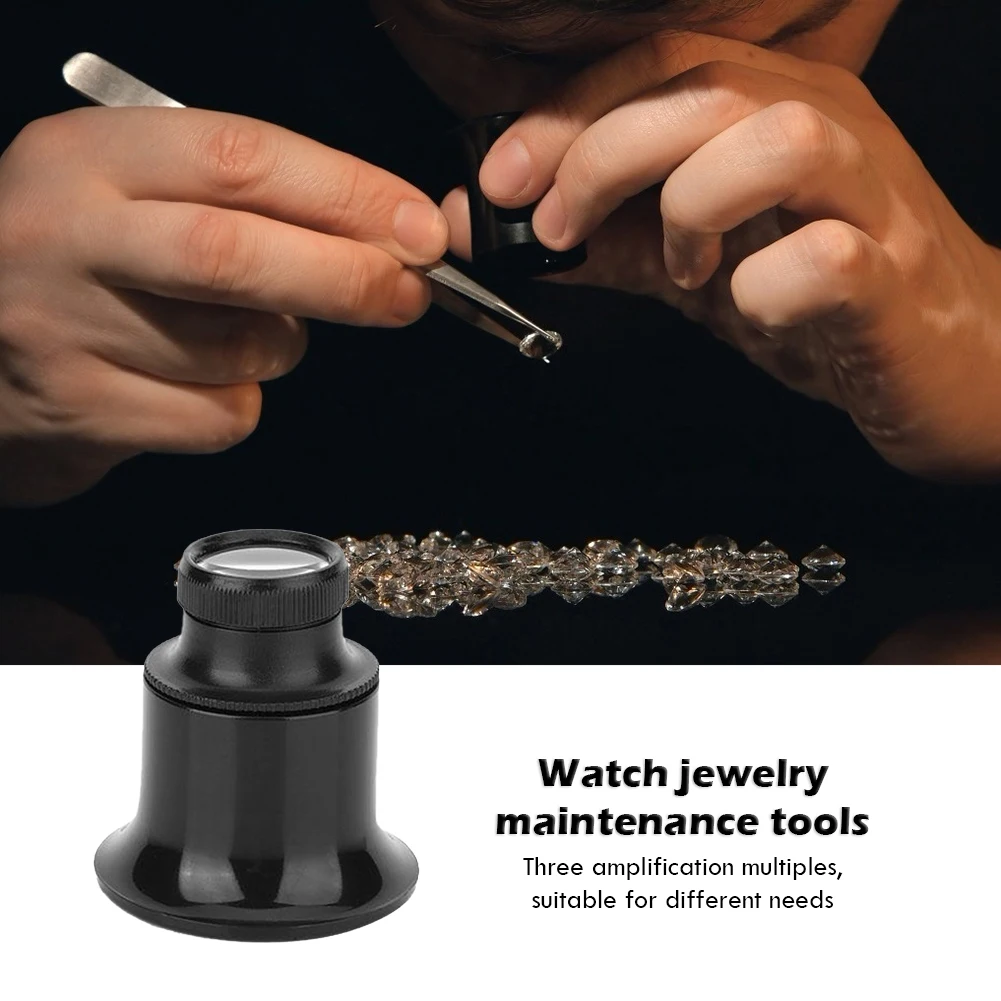 

20X Jeweler Watch Repair Magnifier Portable Monocular Magnifying Glass Loupe for Eye Magnifier Lens Watchmakers Jewelry Tool