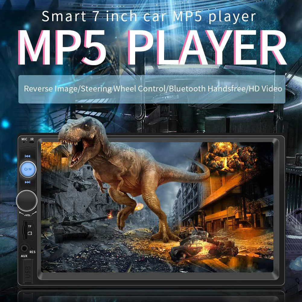 Универсальный 2 Din 7 дюймов Автомобильный Радио Центральный Multimidia MP5 с Bluetooth AUX FM Датчики парковки камера заднего вида для Toyota Ford