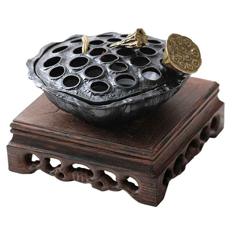 

Creative Lotus Incense Burner Home Decor Handcrafts Coil Censer Holder Articles Yoga Office Ornaments
