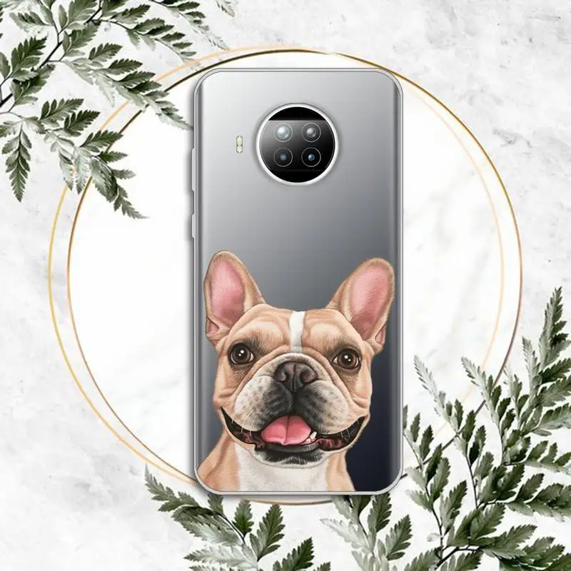 

Hot French Bulldog Dog Phone Case Transparent for Xiaomi Redmi note 10 t 8 9 pro lite 11