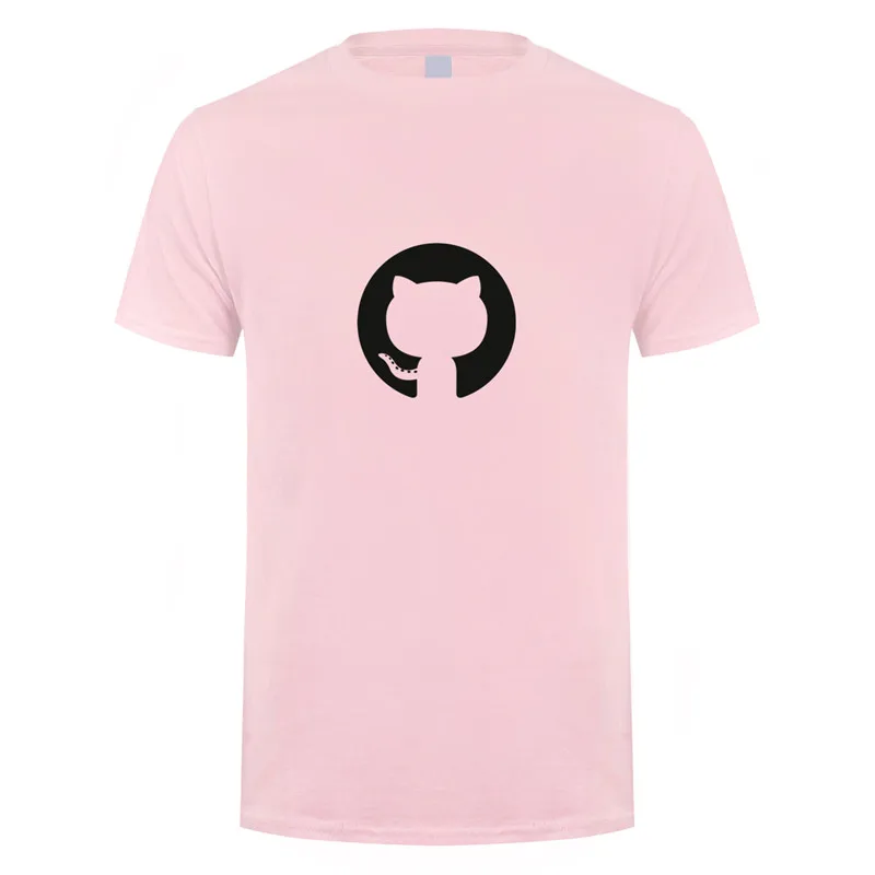 Light Pink Футболка Github программатор программа ape Программирование гиковская рубашка футболка с короткими рукавами LH-149 - Цвет: Light Pink