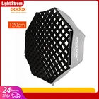 Портативный софтбокс Godox 120 см, 47 дюймов, сотовый отражатель для вспышки, только сетка для вспышки