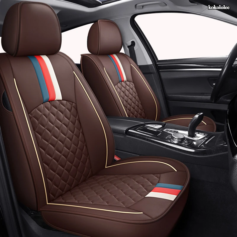 

kokololee leather car seat cover For lada 2114 granta xray vesta sw cross kalina kalina accessories covers for vehicle seats