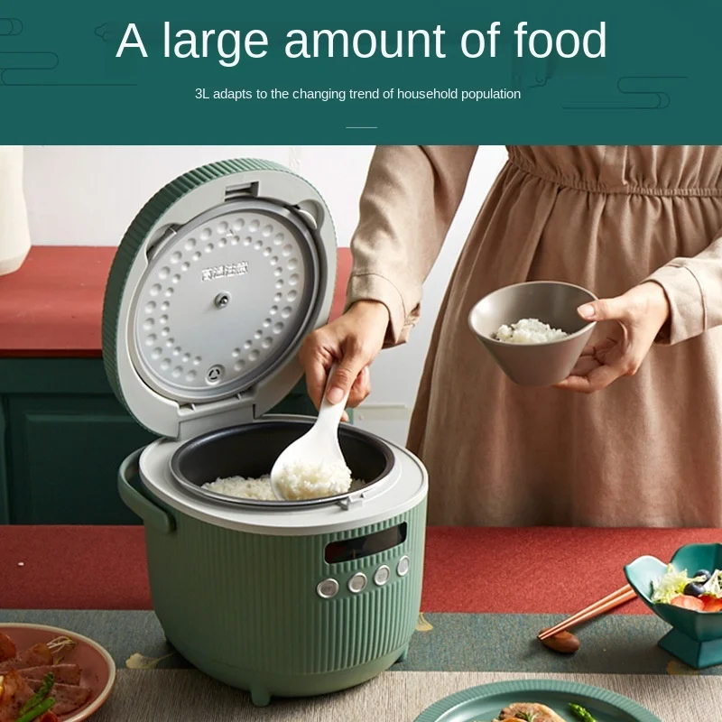 220V электрическая рисоварка мини 3L Бытовая многофункциональная 3 4 человек
