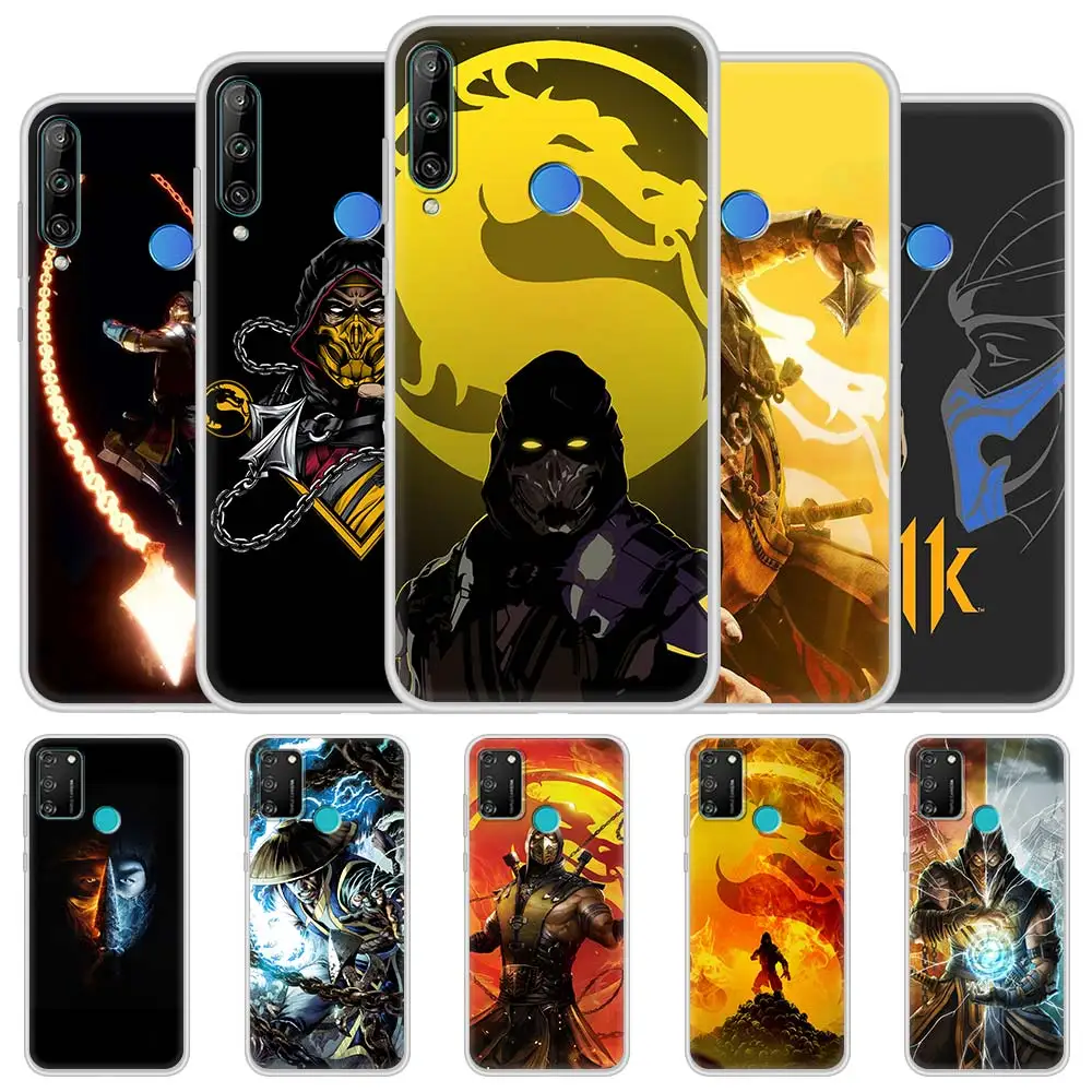 

Silicone Case Coque For Honor 30 Youth 10 9X Lite 20 Pro 8X 30i Play 9A 9C 9S 20e 20S 8S 2020 Soft TPU Cover Mortal Kombat