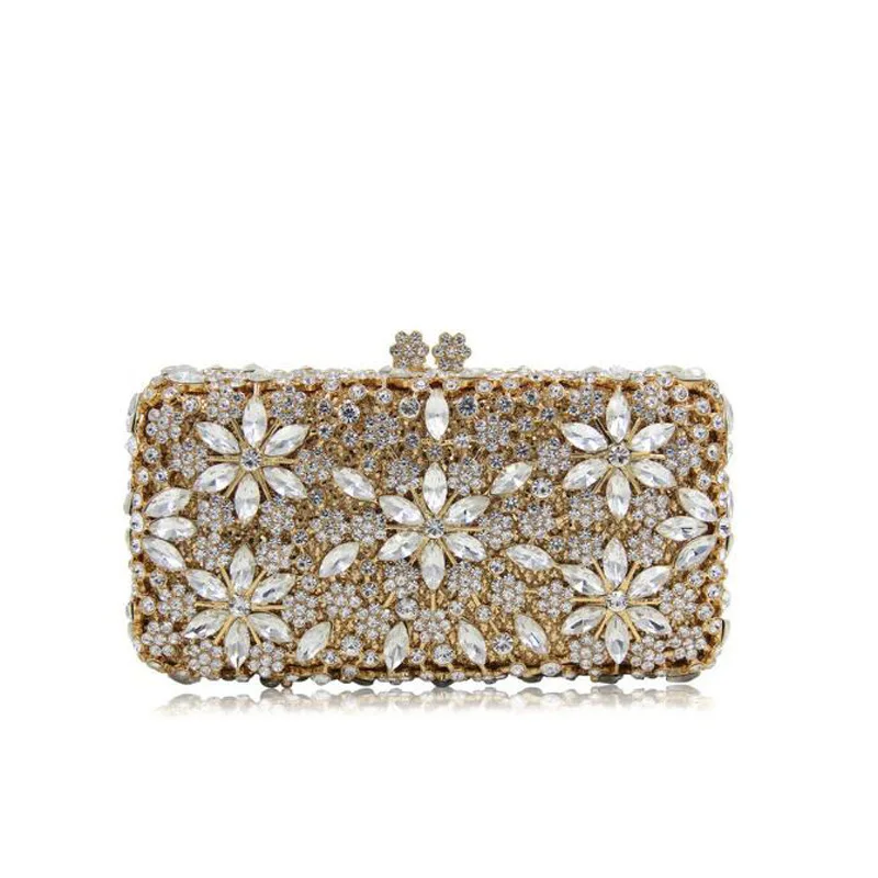 

2020 simple fashion rhinestone bag wispy metal crystal evening bag with diamonds ladies clutch bridal diamond bag