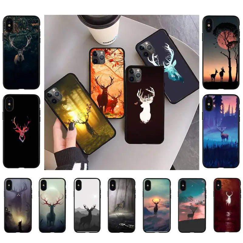 TOPLBPCS Олень Охота камуфляжный чехол для телефона iPhone 11 12 13 mini pro XS MAX 8 7 6 6S Plus X 5S SE 2020